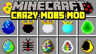 Minecraft CRAZY MOBS MOD! | FIGHT AGAINST DEADLY MOBS WITH ABILITIES! | Modded Mini-Game