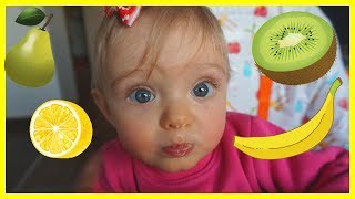 Learning Names of Fruits With Funny Baby Girl Nika Educational Videos for Toddlers Decije Pesme