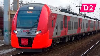 Электропоезд ЭС2Г-117 "Ласточка" сообщением "Подольск - Нахабино" (МЦД-2)