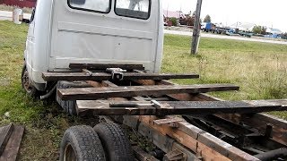 ГАЗЕЛЬ. делаю пол и основание будки. продолжение.