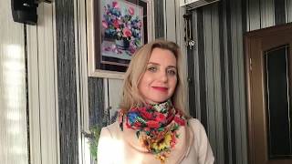 Павловопосадские платки .Моя коллекция . Хлопковые платки. Видео 5.