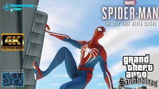 GTA MOD ESPETACULAR HOMEN-ARANHA The Amazing Spiderman + Styled HUD PS4 Vídeo in 4K
