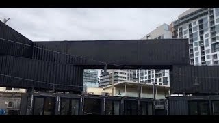 Toronto Springtime Walk - From Yonge St To The New Shipping Container Market on Bathurst St. - 4K