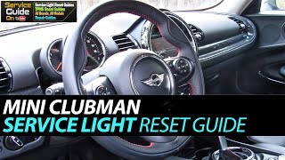Mini Clubman Service Light Reset Guide