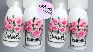 Простой дизайн ногтей гель-лаками UNO LUX