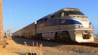 Amtrak & Metrolink Trains in San Clemente, Capistrano Beach & Dana Point, CA (June 15th, 2013)