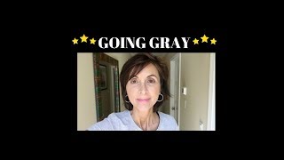STARTING MY GRAY HAIR JOURNEY | MATURE BEAUTY | MATURE SKIN