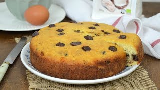 Bizcocho de coco con chocolate. ¡Un bizcocho super jugoso! Y además, sin gluten