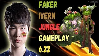 SKT T1 FAKER IVERN  JUNGLE GAMEPLAY [6.22] SEASON 7 CHALLENGER KOREA LEAGUE OF LEGENDS
