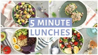 EASY 5 Minute Lunch Recipes | Healthy Lunch Ideas