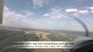 Flying around Prague from Letnany LKLT (with ATC transcript)