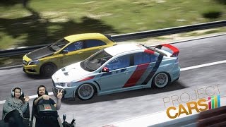 Фан гонки с друзьями и подписчиками - Project CARS на руле Fanatec CSL Elite