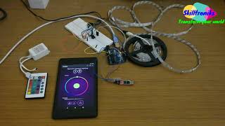 RGB strip LED control via Bluetooth and Android App