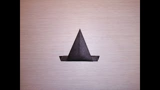 EASY ORIGAMI HAT WITCH HALLOWEEN FOR KIDS DIY 2020 @5-Minute Crafts