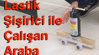 60.video - Lastik Şişirme Kiti ile çalışan Araba , Deney
