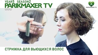 Стрижка для вьющихся волос. Парикмахер тв.