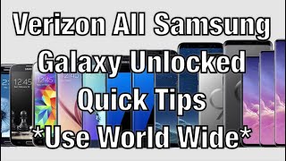 Verizon Samsung Galaxy s3/s4/s5/s6/s7/s8 /Note 3 4 5 7 How To Unlock For T-Mobile At&t Simple M