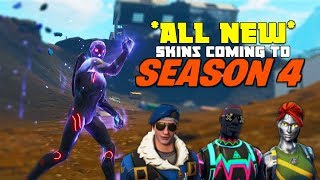 *ALL NEW* Item Shop Skins COMING to FORTNITE! (Fortnite Season 4 Leaked Skins)