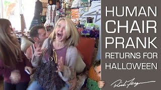 Halloween Scare Prank! Human Chair Photo Trick!