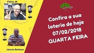 Resultados - 07/02/2018 - Quina Concurso 4601 - Lotofacil Concurso  - ao vivo