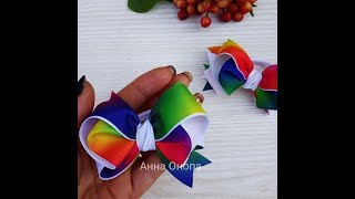 Бантики из репсовой ленты 2,5 см/Ribbon bow 2.5 cm