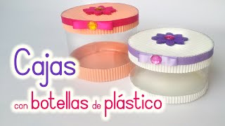 Manualidades: CAJAS con BOTELLAS de Plástico - Reciclaje - Innova Manualidades