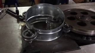 HVAC duct rubber fixing machine, станок для прикатки резинок на воздуховоды