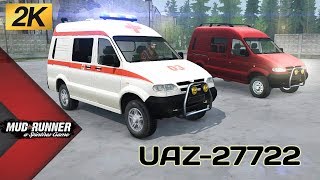 UAZ 27722 Честный Обзор мода Spintires MudRunner
