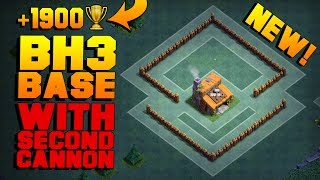BEST Builder Hall 3 Base w/ 2 CANNONS! | NEW CoC BH3 ANTI 2 STAR Builder Base!! | Clash of Clans