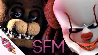 [SFM] IT vs Five Nights At Freddy's | Pennywise vs Freddy | #RockitGaming