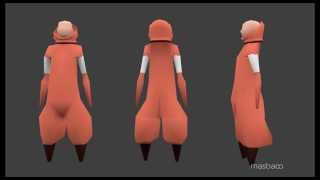 Blender 2.73 speed modeling low poly character concept