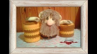 Вязание крючком / Игрушка Домовенок Головоножка / Часть 1.