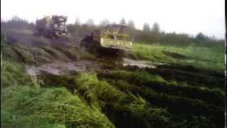 ТДТ-55 буксирует Урал 4320