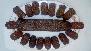 Сыровяленая плоская колбаса - мускатная (Без кишок)