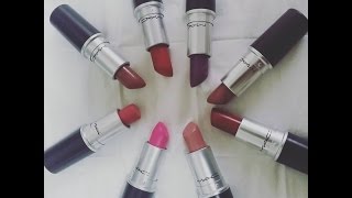 Top M.A.C Lipsticks for Brown Skin NC 40, NC42, NC45 swatches and review
