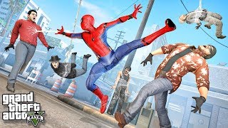 ЧЕЛОВЕК ПАУК ПОСЛЕДНИЙ ГЕРОЙ В ГТА 5 МОДЫ! ЧЕРЕЗ ВСЕЛЕННЫЕ ОБЗОР МОДА В GTA 5! (GTA 5 MODS)