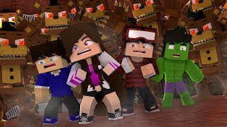 OS ANIMATRONICS QUEREM NOS COMER!!! - MINECRAFT (FIVE NIGHTS AT FREDDY'S)