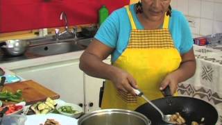 Veg lo mein on We Cookin': Eclectic Vincy Cuisine