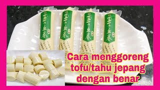 Trik cara goreng Egg tofu/tahu jepang dgn benar & tidak hancur anti gagal..