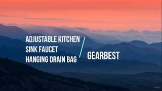 Обзор и тест сушки для мочалок из магазина Gearbest(Kitchen Sink Faucet Hanging Drain Bag)