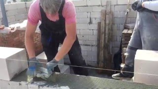 Кладка газосиликатных блоков на клей