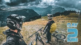 SLIPPERY AND WET - BIKEPARK CHATEL ROADTRIP DAY 2 | Downhill in Portes du Soleil