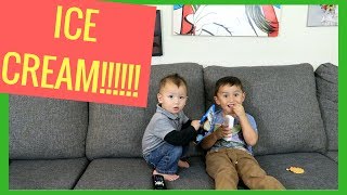MUKBANG! With Ben & Edison Astronaut Ice Cream Sandwich!