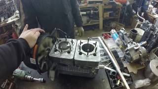 Холодная обкатка мотора снегохода Yamaha Viking 540