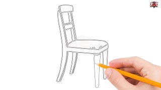 How to Draw a Chair Step by Step Easy for Beginners/Kids – Simple Chairs Drawing Tutorial
