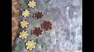 Цветок крючком, ирландское кружево.