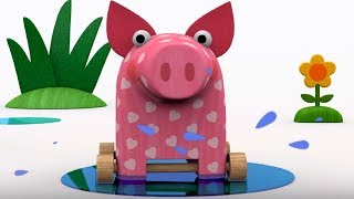 Деревяшки - Лужа + Горка- обучающие мультфильмы для малышей 0-4