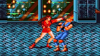 Bare Knuckle / Streets of Rage (1991) Blaze Playthrough, BOTH Endings! / SEGA Mega Drive / iPlaySEGA