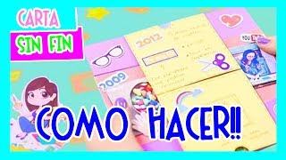 COMO HACER UNA CARTA INTERMINABLE, CARTA SIN FIN ☻MADE BY MARY