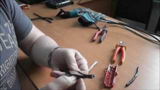 Съемник изоляции с кабелей KNIPEX 1685125. Обзор.